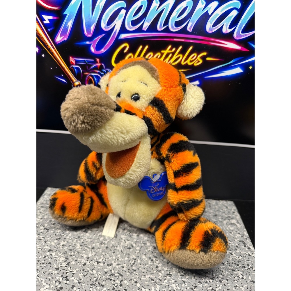 Disney Tigger Plush Winnie the Pooh Orange Black Striped A Disney Original Tag